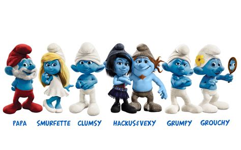 pictures of the smurfs characters.